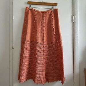 Crocheted Midi Skirt